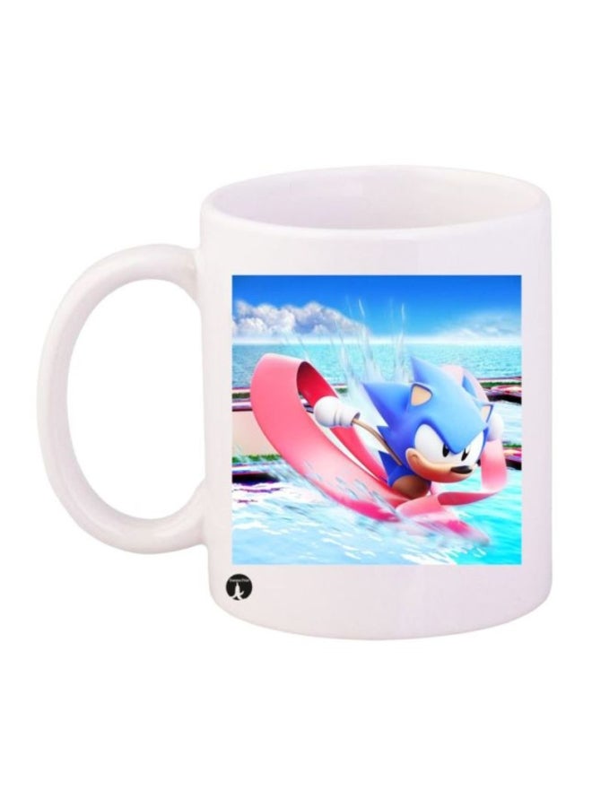 BP Sonic Printed Mug White/Blue/Pink