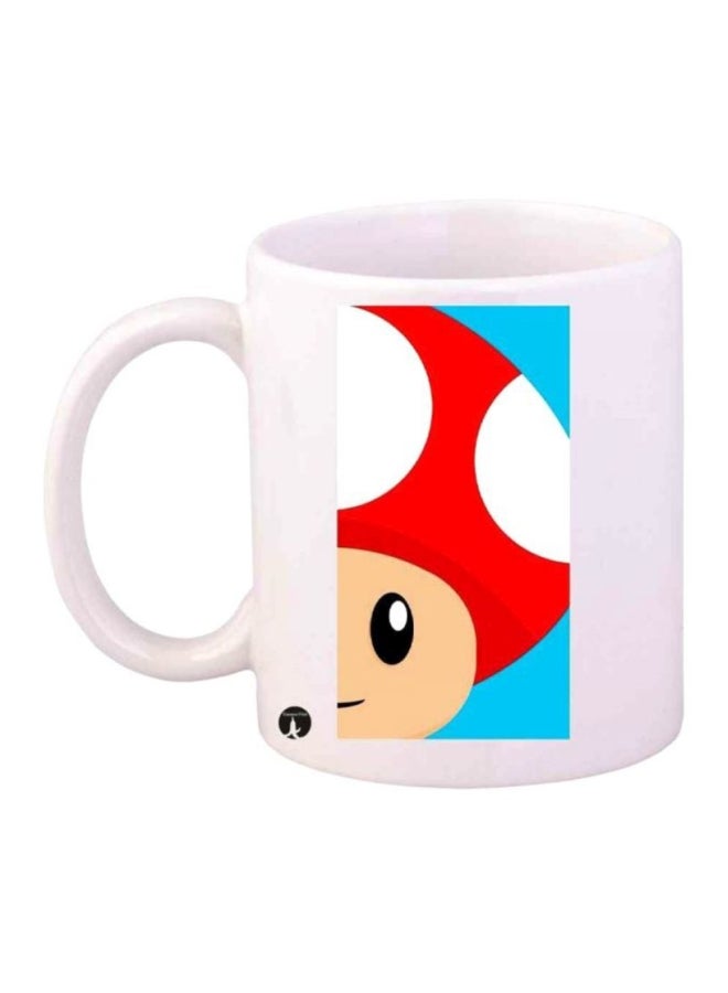 BP Super Mario Printed Mug White/Blue/Red
