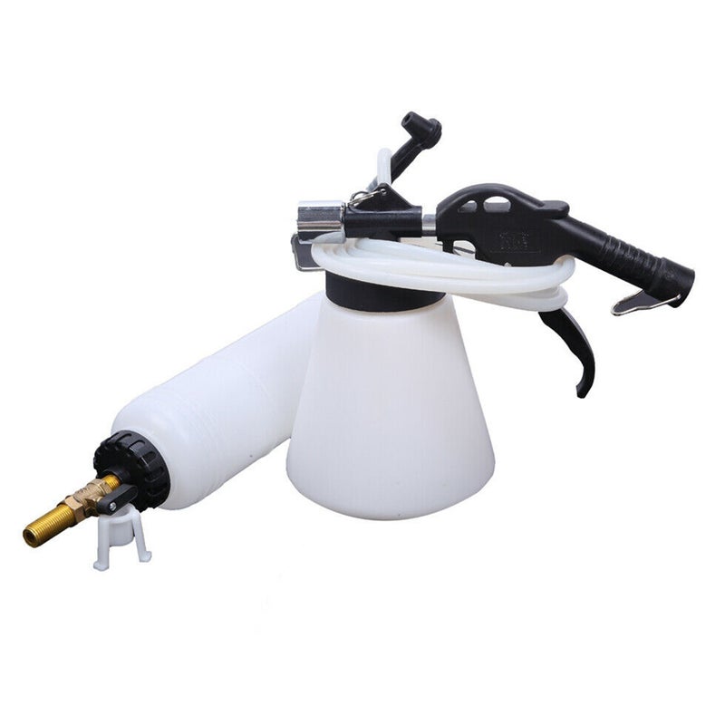 1.75L Pneumatic Brake Fluid Bleeder Kit Automobile Air Extractor Pump Oil Bleeding Tool White 27.00X13.00X21.00cm - Image 2