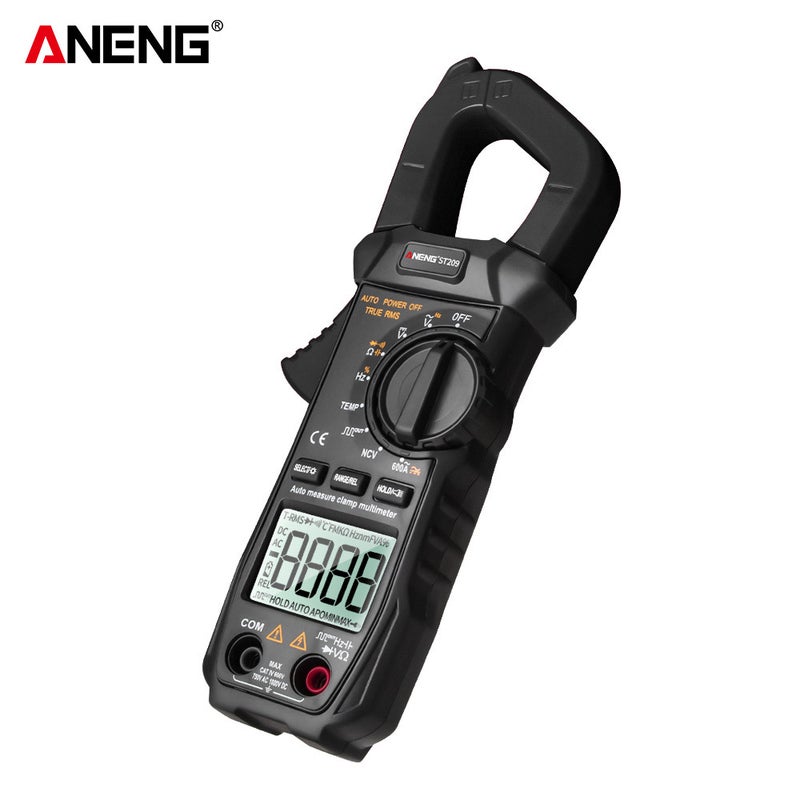 ANENG ST209 Digital Multimeter Clamp With LCD Display Black 19.50X4.00X11.00cm - Image 5