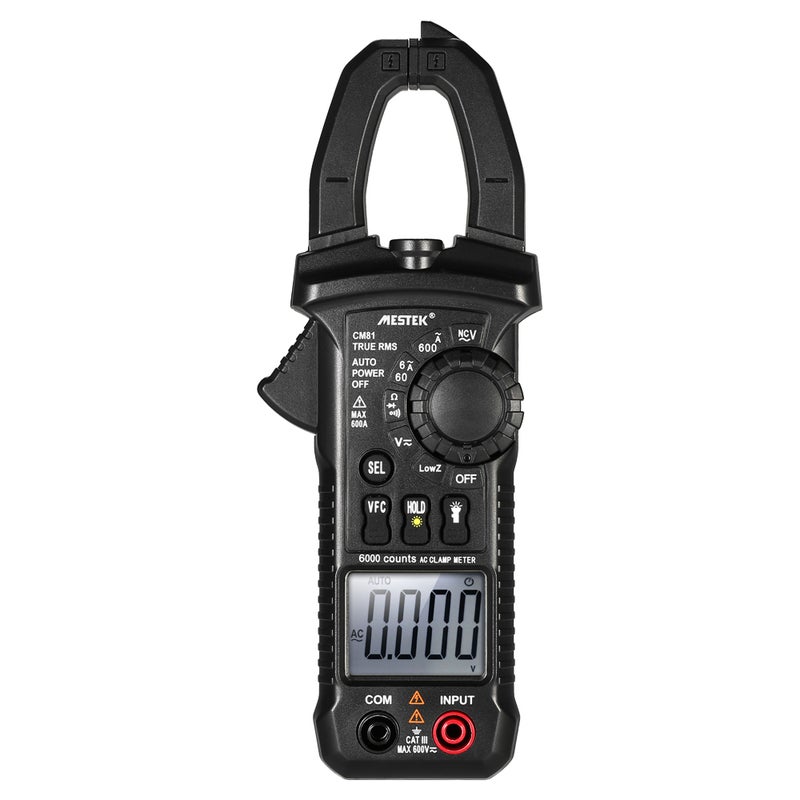 Multi-Functional Handheld LCD Digital Voltage Current Meter Temperature Resistance Diode Tester Black 22.00X4.70X11.50cm - Image 2