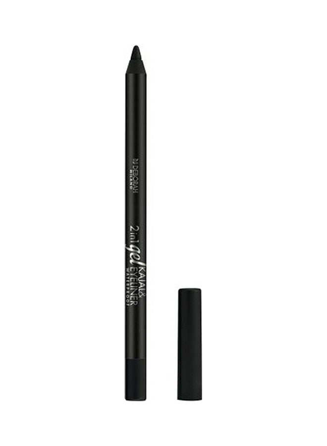 DEBORAH - 2 In 1 Gel Kajal And Eye Liner Black 01 - Image 1