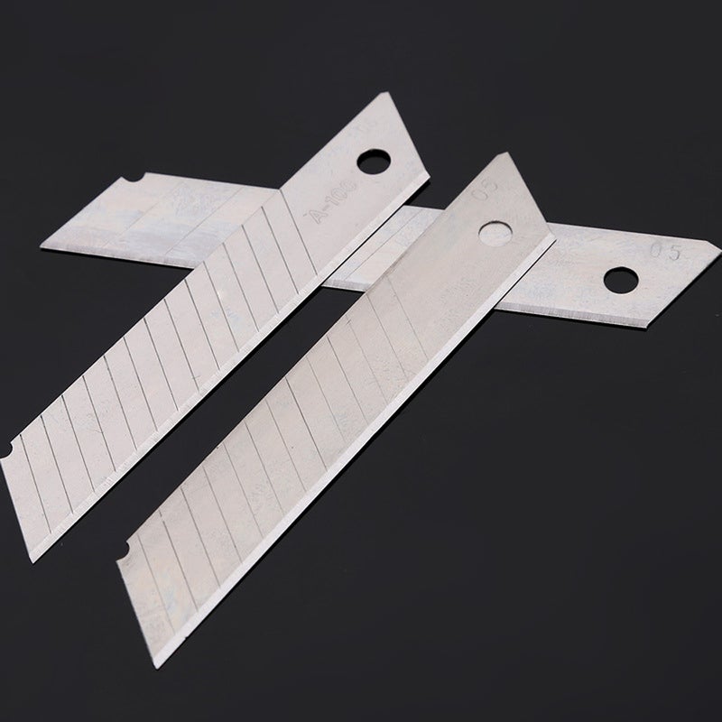 10-Piece Multifunctional Practical Steel Blade Kit Utility Paper Gypsum Board Cutting Cutter White 11.00X1.00X2.30cm  - Image 1