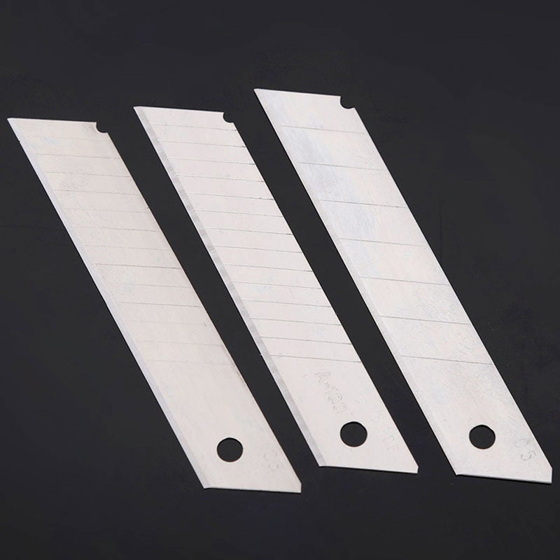 10-Piece Multifunctional Practical Steel Blade Kit Utility Paper Gypsum Board Cutting Cutter White 11.00X1.00X2.30cm  - Image 4