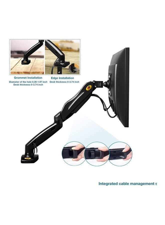 NB NORTH BAYOU - Full Motion Swivel Monitor Arm With Gas Spring black - Image 1
