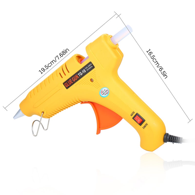 Generic Multifunctional Adjustable Melt Glue Gun Machine Yellow 27.50X4.50X22.00cm  - Image 3