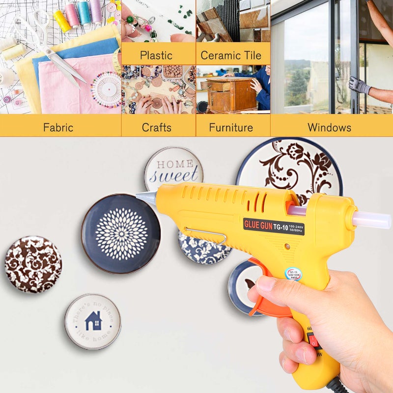 Multifunctional Adjustable Melt Glue Gun Machine Yellow 27.50X4.50X22.00cm