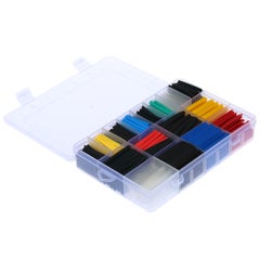 Generic 580-Piece Assorted Sleeving Wrap Wire Cable Kit multicolor 19.50X3.50X13.00cm  - Image 5