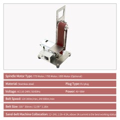 Generic Vertical Mini Grinding Sander Machine Silver 26.00X15.00X18.00cm  - Image 2
