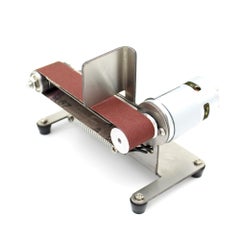 Generic Horizontal Multifunctional Mini Electric Belt Grinding Sander Machine Silver 25.00X15.00X20.00cm  - Image 1