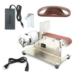 Generic Horizontal Multifunctional Mini Electric Belt Grinding Sander Machine Silver 25.00X15.00X20.00cm  - Image 2