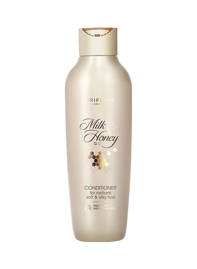 بلسم ذهبي بالحليب والعسل لشعر مشرق وناعم وحريري 250ملليلتر