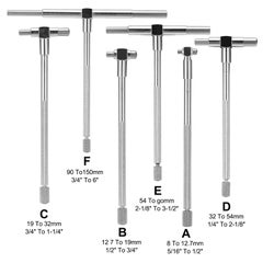 Generic Telescoping Hole Gauge For Quick Inside Measurements Of Holes Silver 20.00X2.00X16.50cm  - Image 5