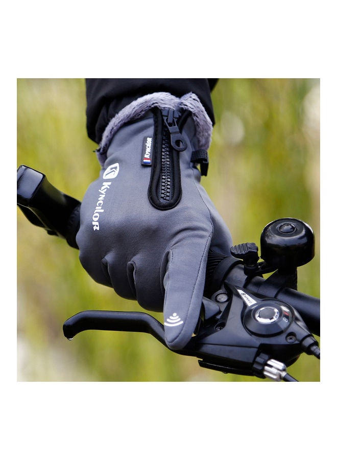 Generic Winter Warm Gloves Fleece Windproof Waterproof Touchscreen Sports Cycling Skiing Bicycle Outdoor Work Gloves 0.087kg  - Image 2