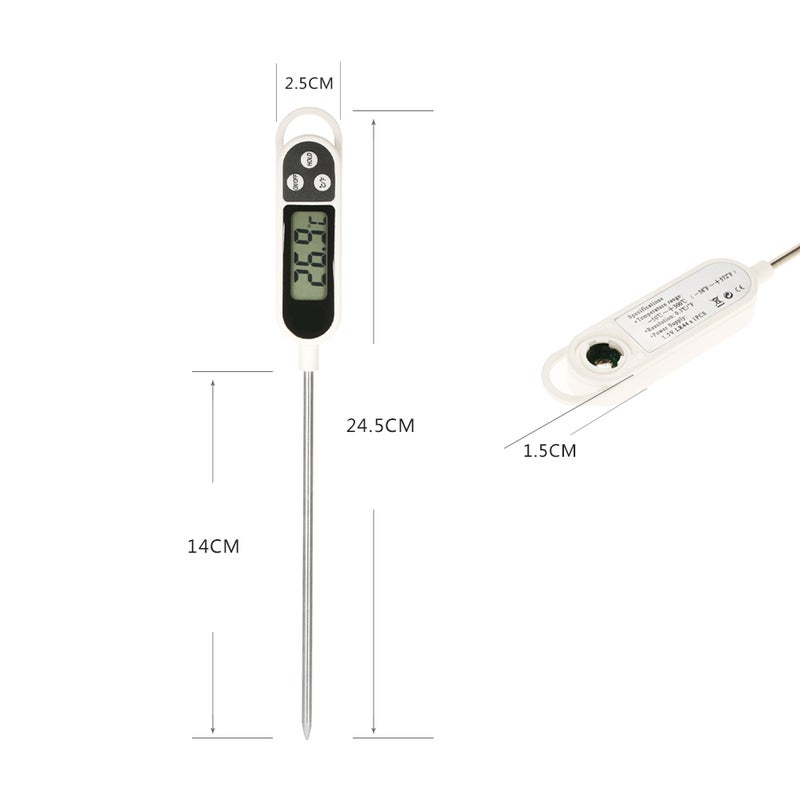 Generic Digital Mini BBQ Food Temperature Tester Black 31.50X2.00X7.00cm  - Image 5