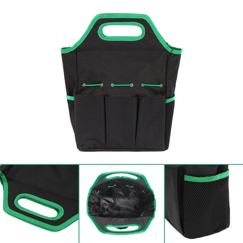 Portable Tool Storage Bag Pouch Black /Green 36.00X4.50X13.50cm - Image 2