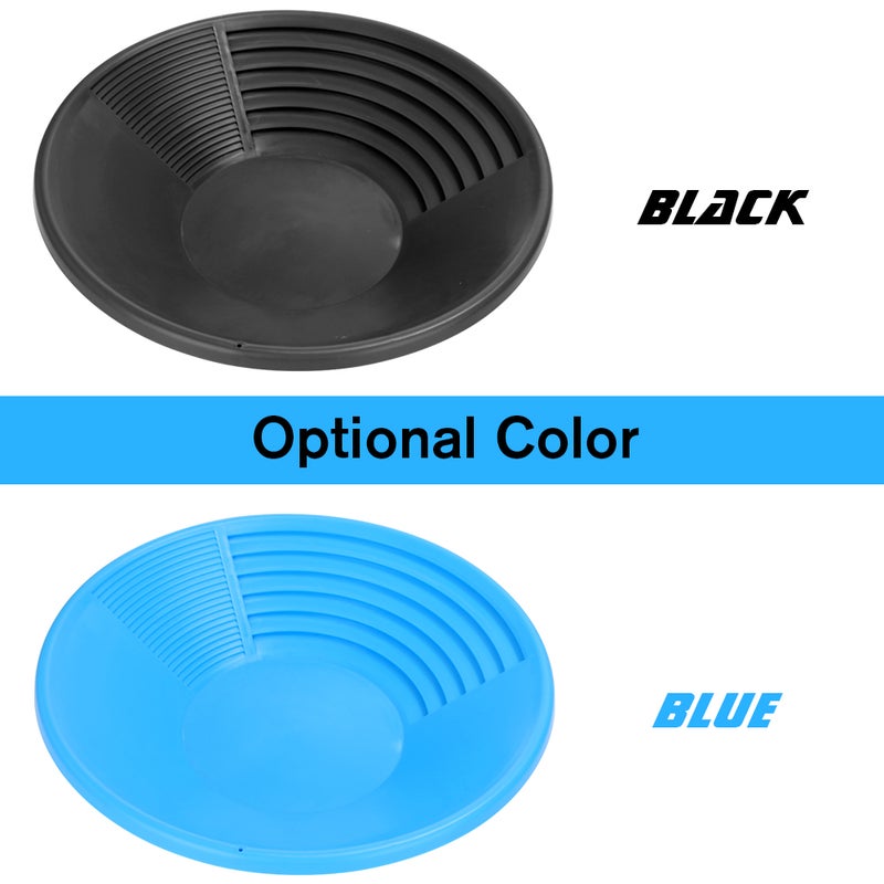 Mining Pan Dual Riffle River Tool Black 40.00X10.00X40.00cm