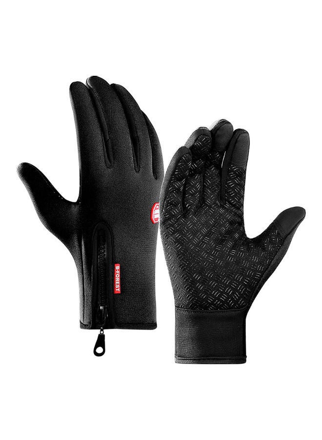 Generic Cycling Gloves Touchscreen Waterproof Fleece Thermal Sports Gloves for Hiking Skiing 0.083kg  - Image 2