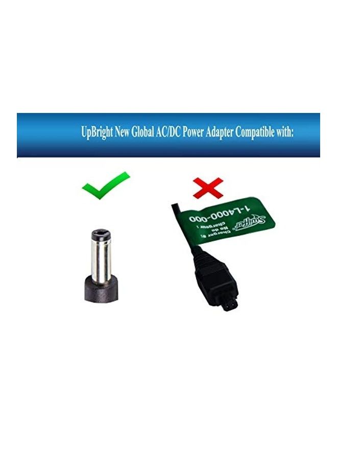 UPBRIGHT - AC Adapter Compatible with Shark Euro-Pro Techworld Charger AD-0920-UL sharkvac 7.2V DC XBP615 Battery Cordless Sweeper Vacuum UV615 UV615H UV615K UV 615 UV627 EU-36500 9V - 12V Power Supply Black - Image 1