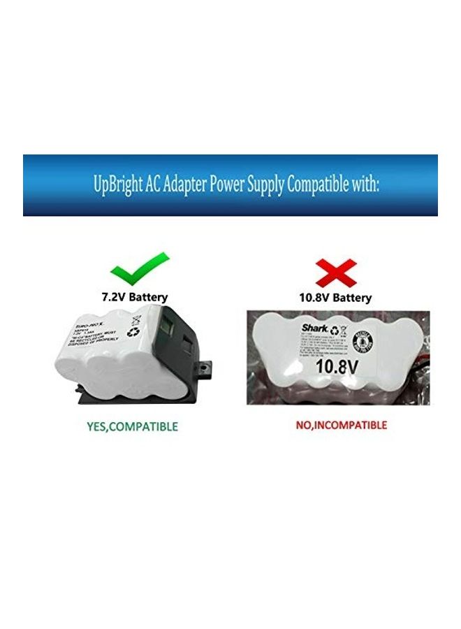 UPBRIGHT - AC Adapter Compatible with Shark Euro-Pro Techworld Charger AD-0920-UL sharkvac 7.2V DC XBP615 Battery Cordless Sweeper Vacuum UV615 UV615H UV615K UV 615 UV627 EU-36500 9V - 12V Power Supply Black - Image 1