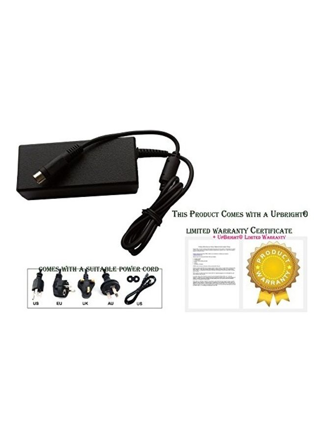 UPBRIGHT - 4-Pin AC/DC Adapter Replacement for NUMARK HDMIX HD Mix PRO DJ CD Mixer System Power Supply (w/one 12V O/P. NOT Two 12V and 5V O/P & 4 Hole. NOT +12V/-12V Output. NOT fit Numark MixDeck.) Black - Image 1