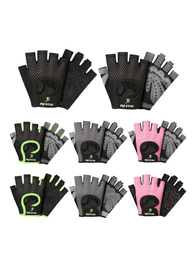 Men Women Cycling Gloves Half-Finger Breathable Wearproof Non-Slip Weightlifting Climbing Fitness Gloves 0.05kg - Image 4