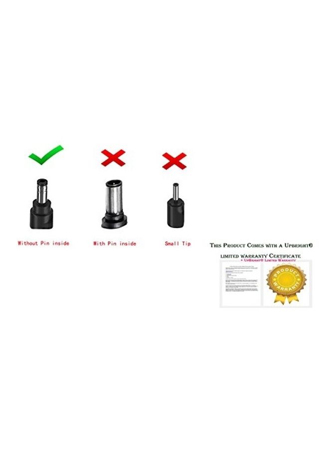UPBRIGHT - 12V AC/DC Adapter Compatible with CAT Rechargeable LED WorkLights CT3515 962841 Braun Silk Shaver 3990 5180 5185 5270 5275 5280 Windstream Sagemcom FaST 1704N MSP-C0500IC12.0-6W-US 4300 12VDC Black - Image 1