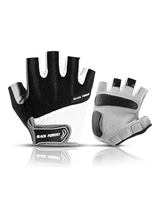 Generic Outdoor Cycling Gloves Anti-Skip Shock-Absorbing Half-Finger Moisture-Wicking Breathable Climbing Mitten 0.055kg  - Image 4