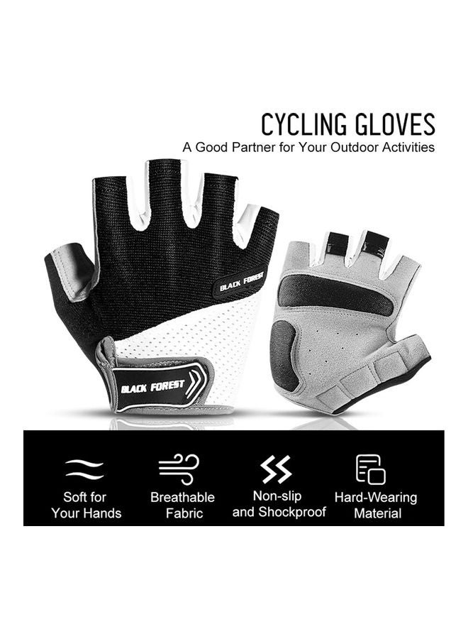 Generic Outdoor Cycling Gloves Anti-Skip Shock-Absorbing Half-Finger Moisture-Wicking Breathable Climbing Mitten 0.06kg  - Image 4