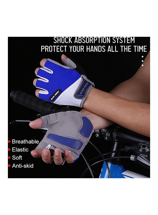 Generic Outdoor Cycling Gloves Anti-Skip Shock-Absorbing Half-Finger Moisture-Wicking Breathable Climbing Mitten 0.06kg  - Image 5