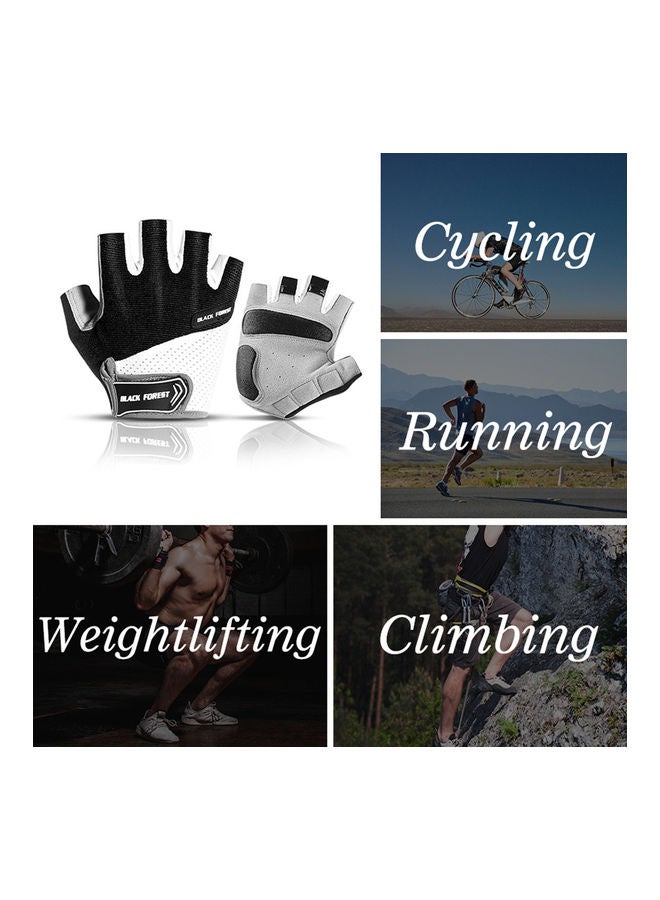 Generic Outdoor Cycling Gloves Anti-Skip Shock-Absorbing Half-Finger Moisture-Wicking Breathable Climbing Mitten 0.065kg  - Image 4