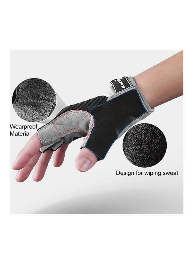 Generic Outdoor Cycling Gloves Anti-Skip Shock-Absorbing Half-Finger Moisture-Wicking Breathable Climbing Mitten 0.055kg  - Image 3