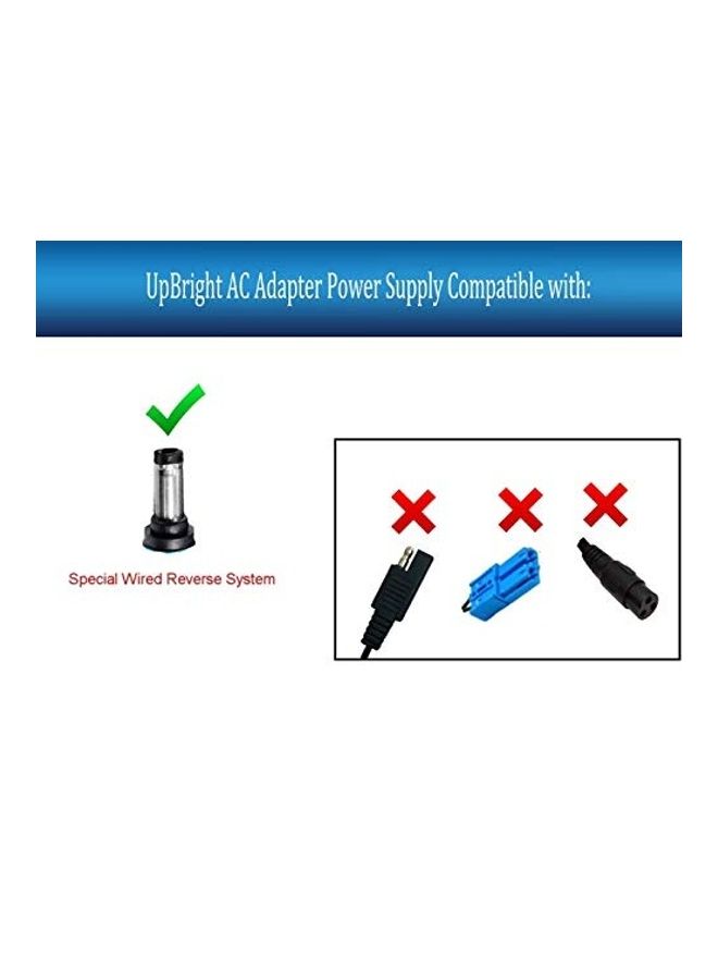 UPBRIGHT - 24V AC/DC Adapter Compatible with 24Volt Hyper HPR350 Motorcycle 24 Volt Ride On Electric Dirt Bike Has Auto Shut Off HPR 350 HYP-350-1000 24VDC Power Supply Battery Charger (w/Barrel Tip) Black - Image 1