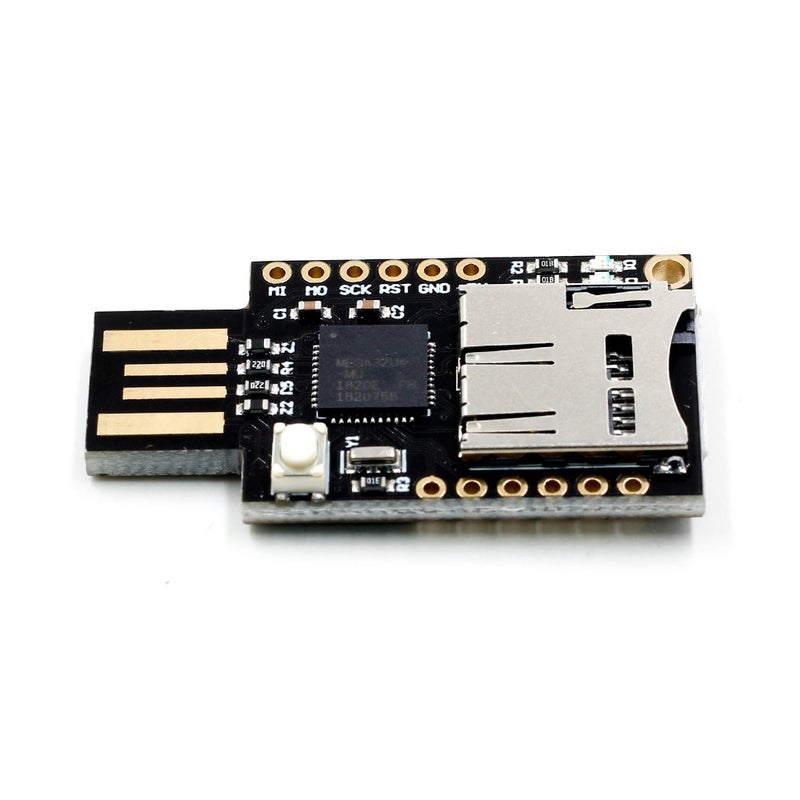 TF مايكرو sd بطاقة مايكرو فتحه badusb usb لوحه المفاتيح الظاهرية ATMEGA32U4 وحده لاردوينو ليوناردو R3 باد usb CJMCU <div style=""> أسود 3.00X0.50X2.00سم  - Image 3