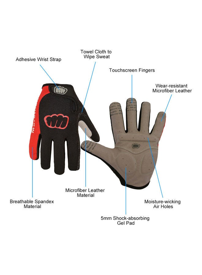 Generic Women Men Winter Cycling Gloves Full Finger Thermal Fleece Touchscreen Bicycle Gloves Anti Slip Gel Pad Motorcycle MTB Road Bike Gloves 0.062kg  - Image 3