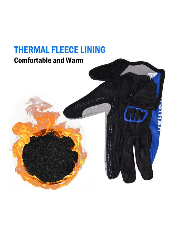 Generic Women Men Winter Cycling Gloves Full Finger Thermal Fleece Touchscreen Bicycle Gloves Anti Slip Gel Pad Motorcycle MTB Road Bike Gloves 0.062kg  - Image 5
