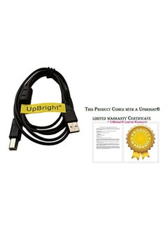 New USB Cable PC Laptop Data Sync Cord for Arturia KeyLab 25 49 61 Key MIDI Keyboard Controller Black