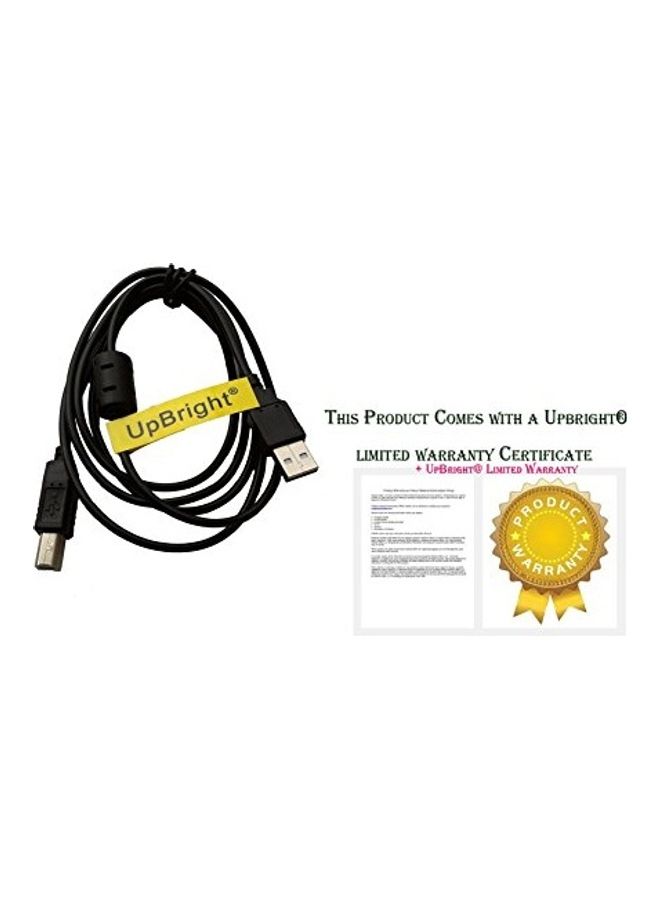 UPBRIGHT - New USB Cable PC Laptop Data Sync Cord for Arturia KeyLab 25 49 61 Key MIDI Keyboard Controller Black - Image 1