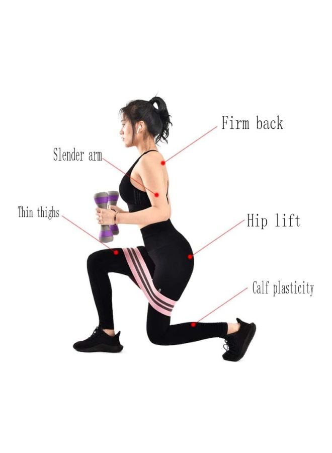 كول بيبي طقم أشرطة مقاومة لممارسة تمارين اليوجا مكون من 3 قطع 14بوصة - Image 2