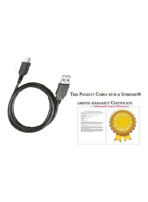 USB Data Sync Cable For Corex Cardscan Executive 700C Pass-Through Scanner Black