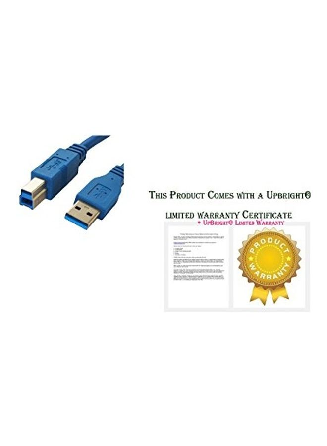 UPBRIGHT - USB 3.0 Cable For Iosafe Solo G3 SK2TB/SK3TB/SK4TB/SK5TB Hard Drive Blue - Image 1