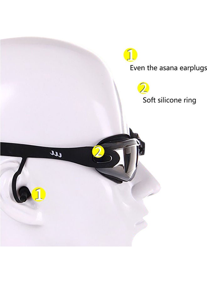 Generic Swimming Accessories, HD Waterproof Anti Fog Swimming Goggles Swim Cap Set - UV Protection Anti Shatter Lenses 25*25*25cm - Image 3
