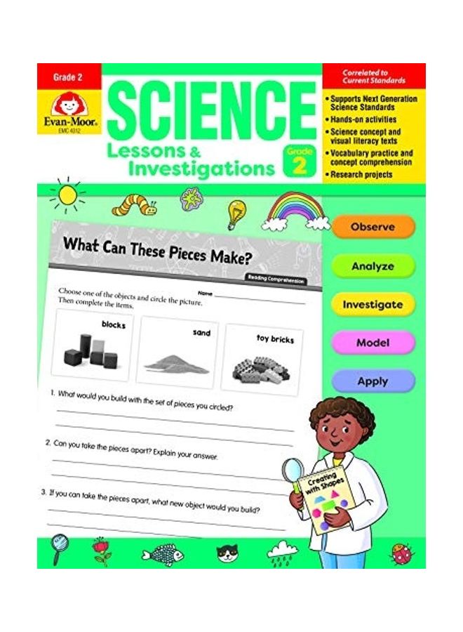 Science Lessons and Investigations, Grade 2 Paperback English by Educational Publishers, Evan-Moor - 2019  - Image 1