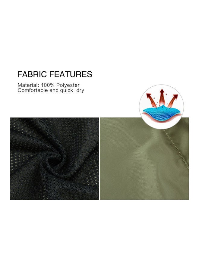 Men's Multifunction Pockets Travels Sports Fishing Vest Outdoor Vest L Khaki 12*12*12cm - Image 3
