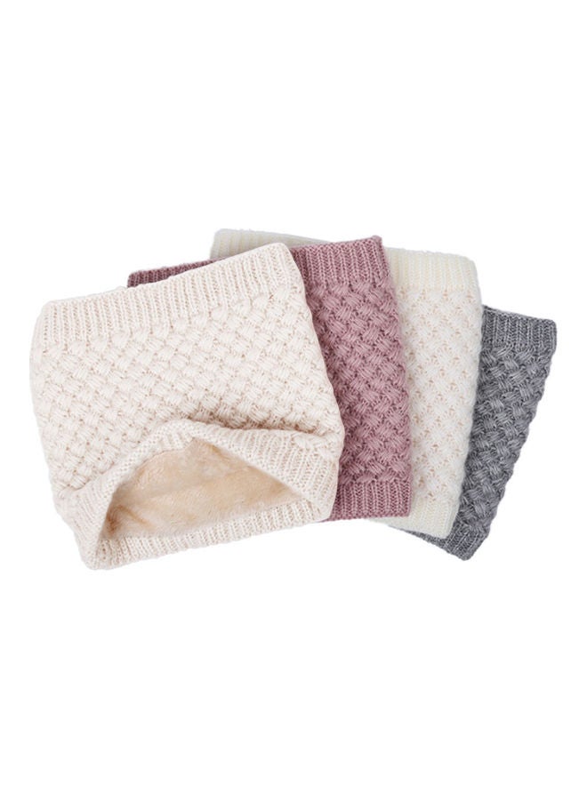 Generic Winter Ribbed Knitted Circle Loop Ring Scarf Neckerchief For Men Women Thickness Collar Scarves Neck Warmer  - Image 4