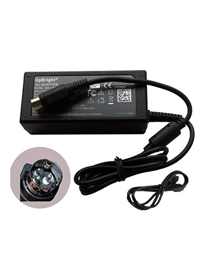 UPBRIGHT - 3-Pin DIN AC/DC Adapter Replacement For Harman Kardon Soundsticks II III 2 3 PC Speaker Power Supply Cord Cable PS Battery Charger Mains PSU Black - Image 1