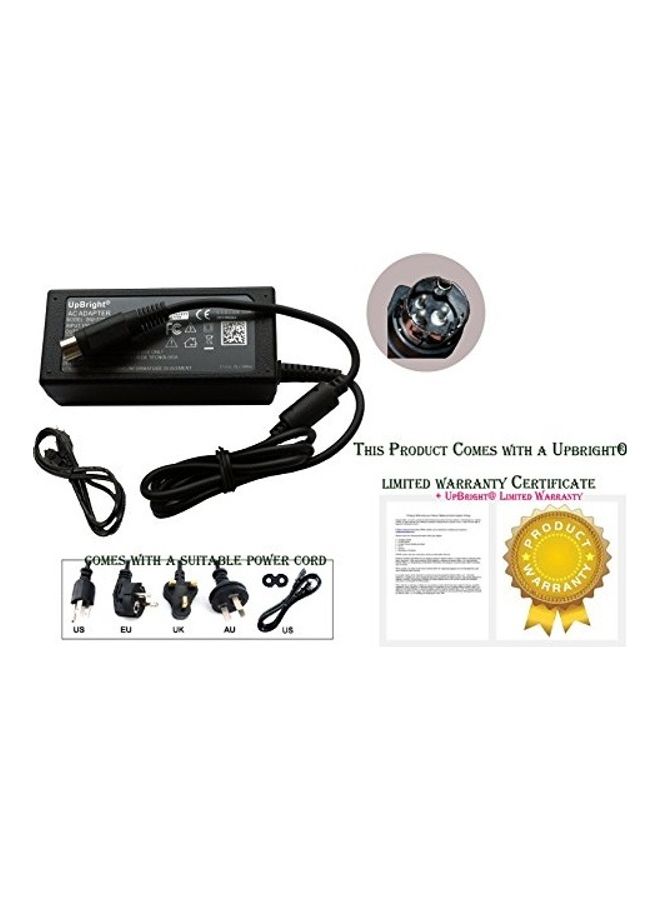 UPBRIGHT 3-Pin Din 12V AC/DC 3-Prong Power Supply Cord Cable Charger Mains Adapter Compatible With FSP Group Inc. FSP060-1AD101C FSP0601AD101C 9NA0600757 Black - Image 5