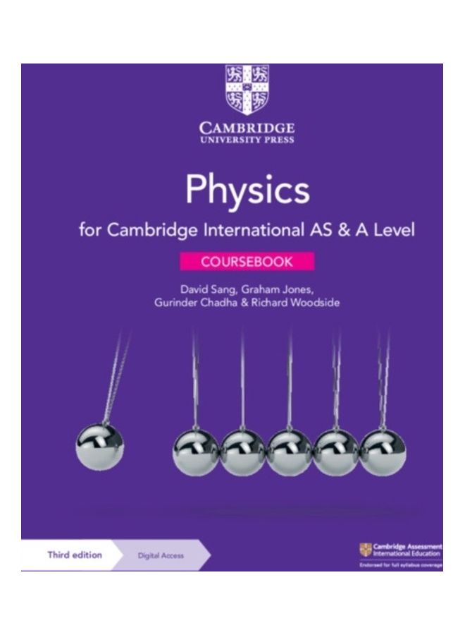 null - Cambridge International As & A Level Physics Coursebook With Digital Access (2 Years) Paperback English by David Sang - 38544 - Image 1
