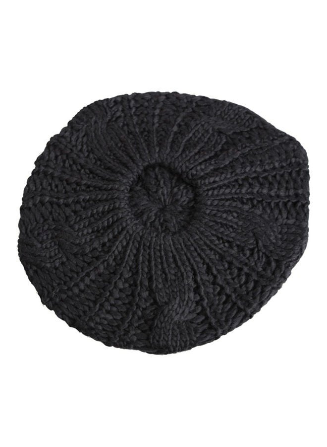 Generic Winter Warm Women Knitted Braided Beanie Hats Wool Crochet Slouchy Beanies Lady Beret Hat Ski Cap 20.0x20.0x2.0cm  - Image 5