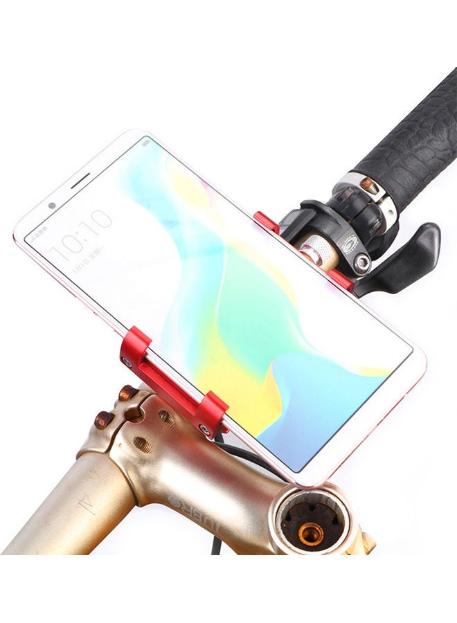 Generic Metal Bike Bicycle Aluminium Alloy Phone Holder Motorcycle Handlebar Mount Handle 8*8*8cm  - Image 2